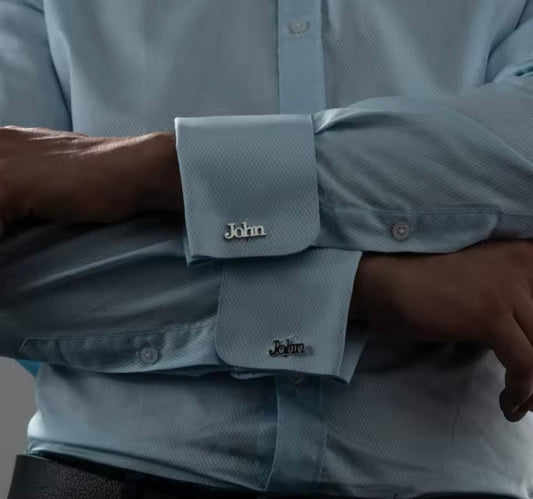 Custom Name Cufflinks – Personalized Engraved Cuff Links for Men – Wedding, Groomsmen, Anniversary, or Business Gift